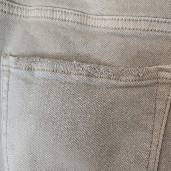 Distressed Tan Women Jeans - Picture 6 of 8